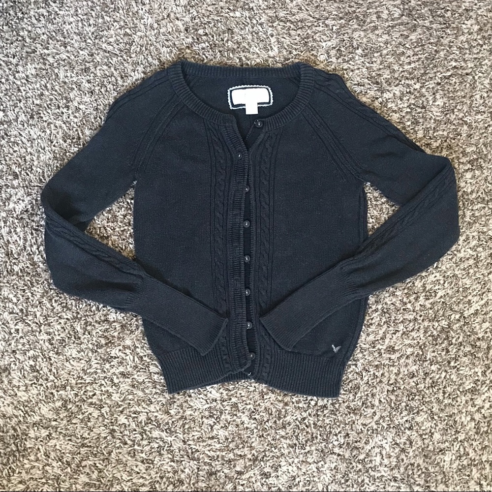 COPY - American Eagle Charcoal/Grey Cardigan.